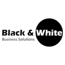 Black and white Business Solution logo